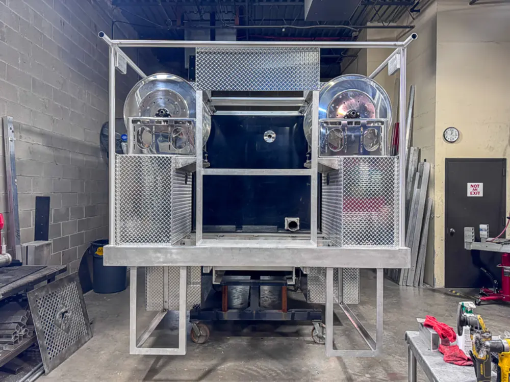 Rear module view with chevron panel pieces, photo 105 of 303.